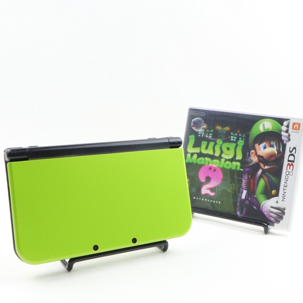 New Nintendo 3DS XL LL Console Lime Black Excellent / Region Free