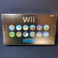 Nintendo Wii Console Black Boxed Wii Sports Resort Bundle 2 Controllers CIB JP