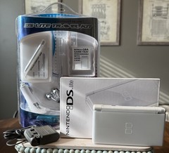 Nintendo DS Lite Handheld System – Polar White – Numbers Matching w/Travel Kit!