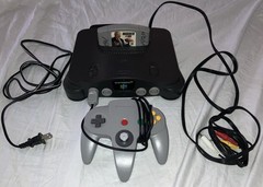 Nintendo 64 System – Charcoal Gray – Includes Power and Video Cables