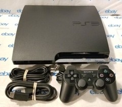 Sony PlayStation 3 PS3 Slim Console 120GB (2101A) w/Controller & Cables Working!