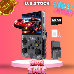NEW Retro Handheld Game Console 3.5in IPS 128GB 40000 Games Emulator Battery