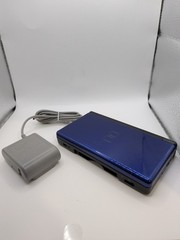 Nintendo DS Lite – Cobalt (Blue) & Black – Tested & Works – Yellowing/Scratches