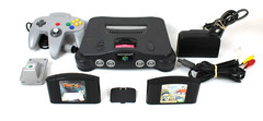 N64 Nintendo 64 Console Bundle + 2 Games + Rumble Pak + OEM Controller + Cables