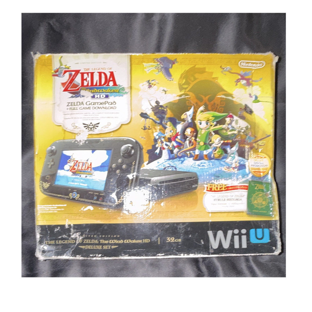 Nintendo Wii U Deluxe Set Wind Waker HD 32GB Black/Gold Console NTSC-U/C