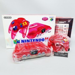 Nintendo 64 Clear Red Console System NUS-001 Japan NEW